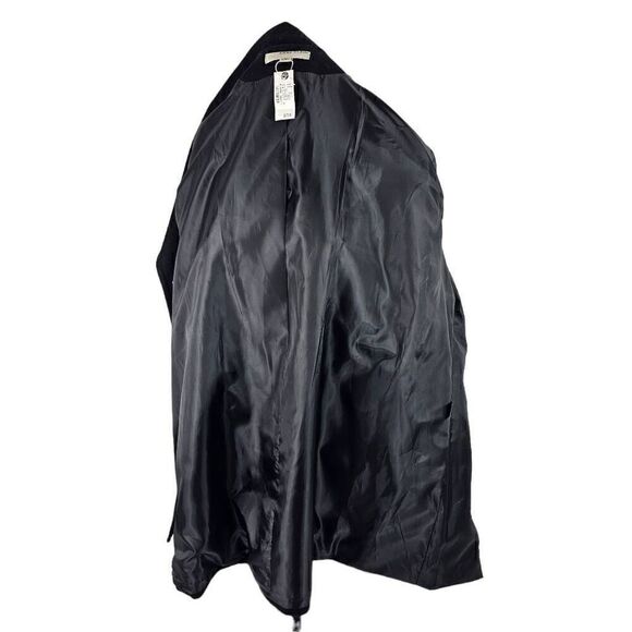 Anne Klein women 3X wool blend black long Double breasted peacoat NWT MSRP $275 - Picture 4 of 7